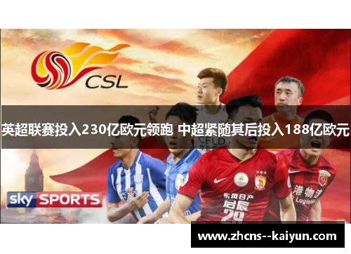 英超联赛投入230亿欧元领跑 中超紧随其后投入188亿欧元